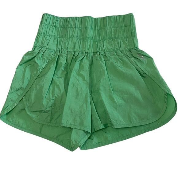 Free People Green Athletic Shorts - Picture 1 of 9